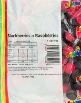 Rainbow Black & Reds 1kg Bag