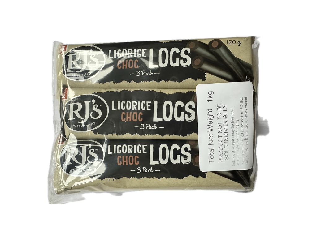 RJ's Licorice Choc Logs (Seconds) 9 x 3 packs