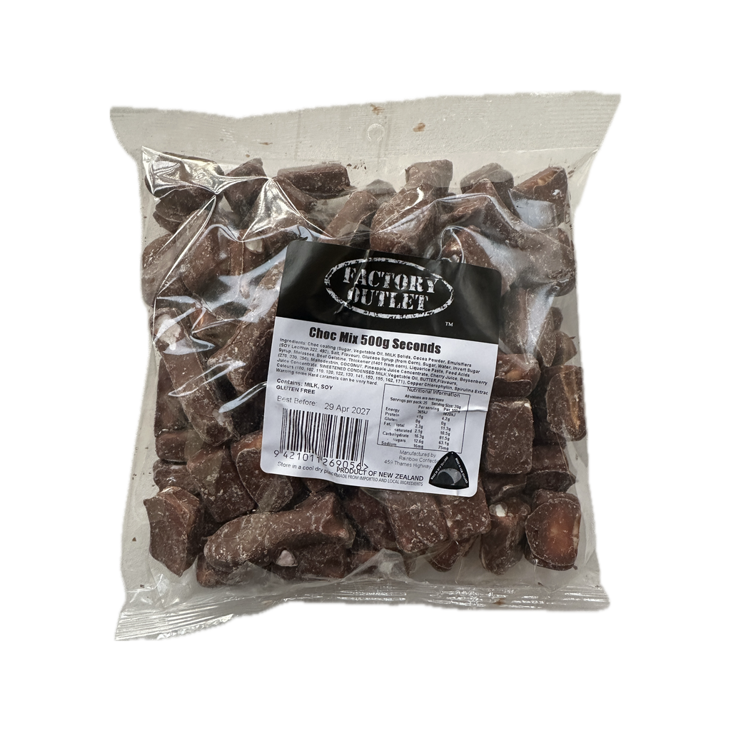 Rainbow Choc Mix 500gm Seconds
