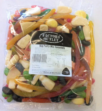 Rainbow Party Mix (Seconds) 1kg Bag