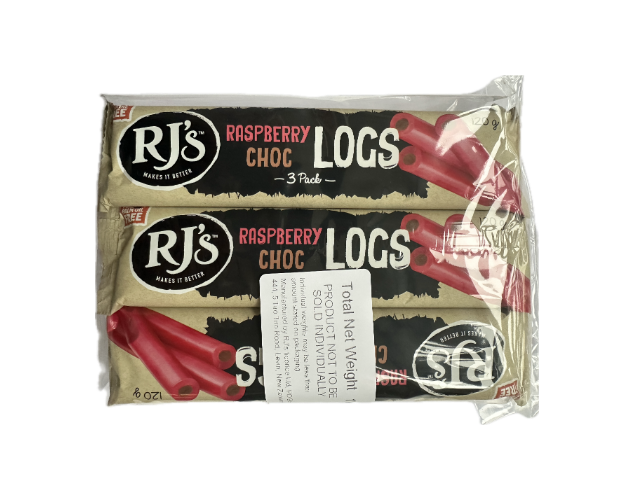 RJ's Raspberry Choc Logs (Seconds) 9 x 3 packs