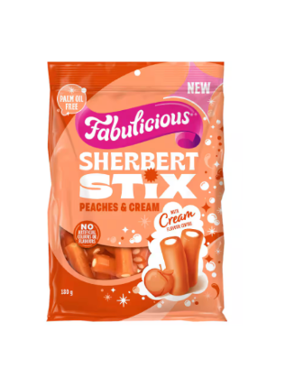 RJ's Fabulicious Peaches & Cream Sherbet Stix (Seconds)