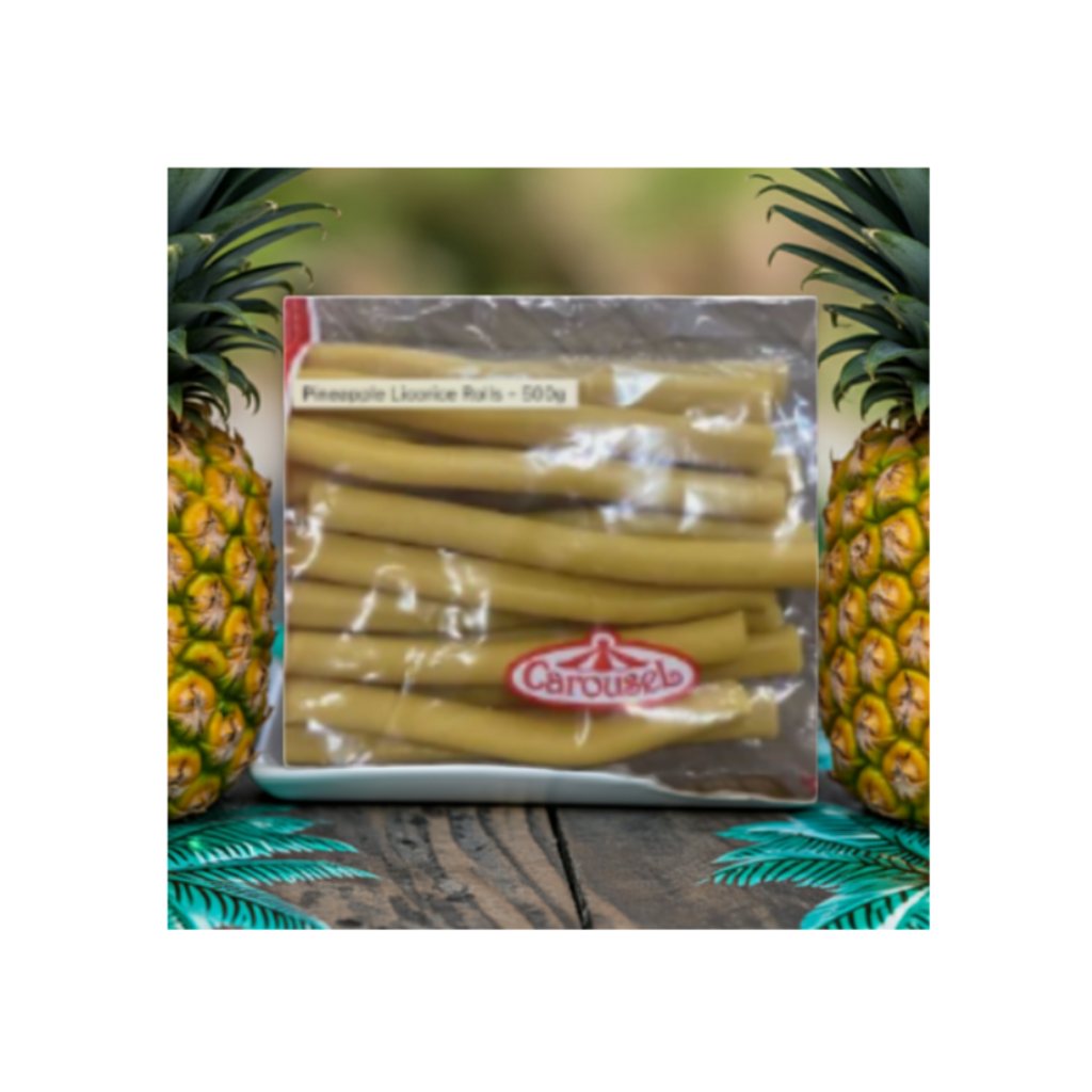Carousel Pineapple Licorice Rolls 500gm